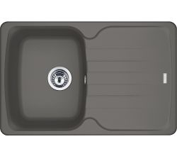 FRANKE Spüle ANTEA AZG 611-78 mit Excenterbedienung Drehknopf Chrom / Ausschnittmaß 760 x 480 mm R27 / Granitspüle