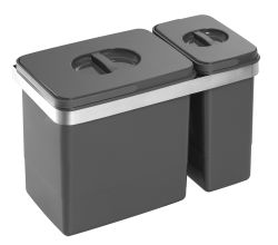 EKOTECH Abfalleimer BELT 2 mit 15 u. 7  Liter Abfallvolumen / Mülleimer
