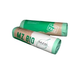 MZB Bio-Müllbeutel 10 l, 45 x 35 cm, Grün, 20 Stück auf Rolle