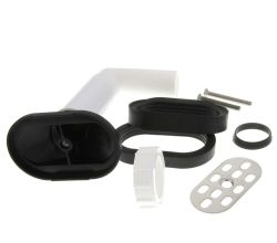 BLANCO 120287 Überlaufset Tropfteil oval AL, schwarz / Ersatzteil