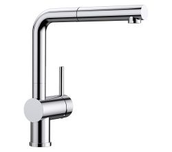 BLANCO 512402 Armatur LINUS-S in CHROM mit Bedienhebel rechts / Einhebelmischer / Mischbatterie