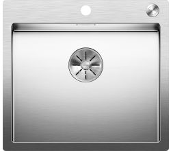 BLANCO Spüle CLARON 500-IF/A Seidenglanz mit InFino®-Ventil mit PushControl® / Edelstahlbecken