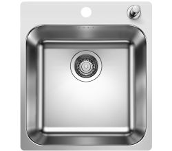 BLANCO Spüle SUPRA 400-IF/A R12 mit Ablauffernbedienung und Zugknopf / ab 45 cm Schrankbreite