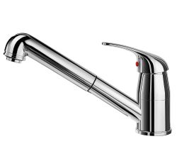 BLANCO Armatur DARAS-S 517731 CHROM mit schwenkbarem Zugauslauf / Einhebelmischer / Mischbatterie