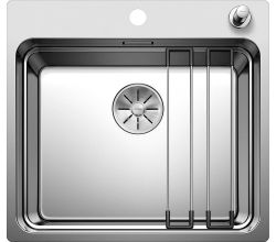 BLANCO 521748 ETAGON 500-IF/A Spüle mit InFino®-Ventil und ETAGON-Schienen / Edelstahlbecken