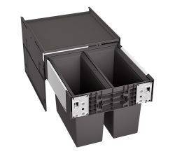 BLANCO 526200 SELECT II 45/2 Abfallsystem 32 (2x16) Liter für 45 cm Schrankbreite / Frontanbindung