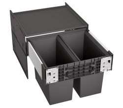 BLANCO 526201 SELECT II 50/2 Abfallsystem 38 (2x19) Liter für 50 cm Schrankbreite / Frontanbindung