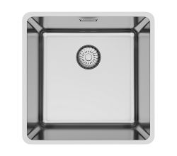 CARESSI CAPPMX40R20 Spüle in EDELSTAHL ohne Hahnbank / ab 50 cm Schrankbreite / Einbauspüle / Edelstahlspüle