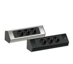 BACHMANN CASIA 2 Kurz mit 3 Schuko-Steckdosen / Deutsche Norm