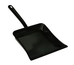 RIESS 0362-022 Staubschaufel ohne Gummilippe, Emaille, schwarz / Spezialartikel