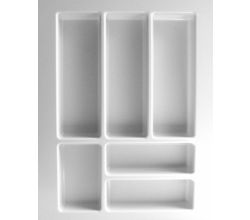 Besteckeinsatz UNIVERSAL40 mit 6-Facheinteilung (B 301-399 x T 437-496 mm) / Besteckkasten / Besteckeinsätze