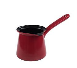 RIESS 0445-020 Kaffeekocher 11 cm, 0,75 L, Emaille, Classic, Color Rot / Kaffeebereiter