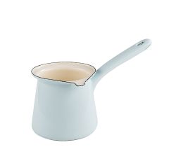 RIESS 0445-006 Kaffeekocher 11 cm, 0,75 L, Emaille, Classic, Türkis / Kaffeebereiter