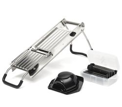 COMAS MANDOLINE CORTE aus Edelstahl 201 mit diversen Klingen und Restehalter / Hobel