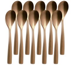 10er SET COMAS 6109 Tafellöffel BARCELONA KUPFER Edelstahl 18/10 / PVD-Beschichtung / Kupfer-Finish
