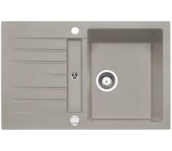 NABER Spüle CORTO 780 in CONCRETE mit Excenterbedienung / Cin-Nagranit / Granitspüle