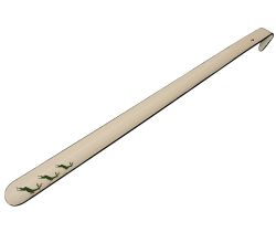 RIESS 0521-072 Schuhlöffel 51,5 cm, Emaille, Country, HIRSCH Grün / Schuhanzieher