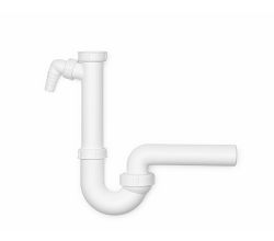 Kugelgelenksiphon - 1 / Spülen-Ablaufverbindung / Siphon / Geschirrspülmaschinenanschluss