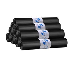 10er SET DEISS 15004 - PREMIUM - 120 Liter Abfallsäcke SCHWARZ - 25 Stk. je Rolle / Emil Deiss / Müllbeutel