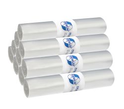 10er SET DEISS 19002 - PREMIUM - 120 Liter Abfallsäcke Typ 60 TRANSPARENT - 25 Stk. je Rolle / Emil Deiss / Abfallsäcke / Typ 60