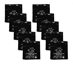 10er SET DEISS 55825 - HDPE Hundekotbeutel SCHWARZ- 50 Stk. je Block / Emil Deiss / Kottüten