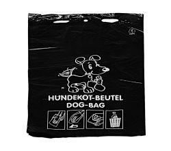 DEISS 55825 - HDPE Hundekotbeutel SCHWARZ- 50 Stk. auf Block / Emil Deiss / Kottüten