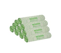 10er SET DEISS 06028 - ECOVIO® - 18 L Biobeutel 430 x 500 mm - 10 x 50 Stk. auf Rolle / bio-Müllbeutel / EMIL DEISS