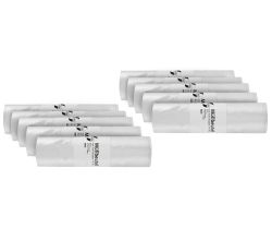 10er SET DEISS 46920 - UNIVERSAL - 80 Liter Abfallsäcke WEISS - 40 Stk. je Rolle / Emil Deiss / Müllbeutel