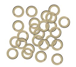 100er SET Dichtung 12 x 18 x 2 mm für Überwurfmutter 1/2 Zoll / Dichtungsring / Dichtring / Faserdichtung /
