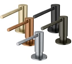 FRANKE Spülmittelspender ATLAS massiv Edelstahl mit 350 ml Füllvolumen / Dispenser / Seifenspender von FRANKE / Zubehör / Spülenzubehör