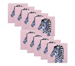 10er SET Maxwell & Williams Untersetzer Zebra PETE CROMER Keramik - Kork, DU0225