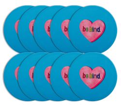 10er SET Maxwell & Williams DU0371 Keramikuntersetzer 10 cm BE KIND Be Kind, Premium-Keramik