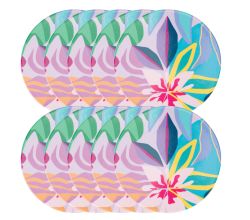 10er SET Maxwell & Williams DU0425 Keramikuntersetzer 10 cm BE FIERCE Botanica, Keramik - Kork