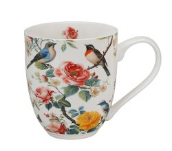 DUO Flowers Classic XXL Becher 1000 ml APRIL, New Bone China Porzellan