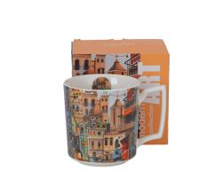 DUO Becher 450 ml MODERN SWEET CITY New Bone China Porzellan