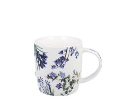 DUO Spring in bloom Becher 400 ml BLUE FLOWERS in dekorativer Box, New Bone China Porzellan