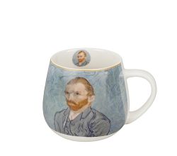 DUO ART GALLERY Fassbecher 430 ml PORTRAIT OF Van Gogh, New Bone China Porzellan