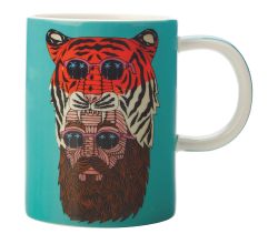 Maxwell & Williams DX0706 MULGA Becher Tiger Man (Tiger & Mann), Porzellan, in Geschenkbox