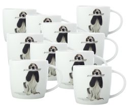 10er SET Maxwell & Williams DX1064 Becher 400 ml BEST FURRY FRIENDS The Mail Gift, Porzellan, in Geschenkbox