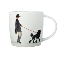Maxwell & Williams DX1067 Becher 400 ml BEST FURRY FRIENDS Fashion Poodle, Porzellan, in Geschenkbox