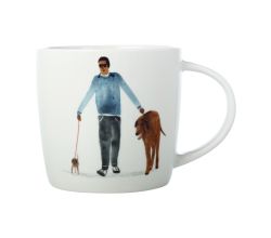 Maxwell & Williams DX1069 Becher 400 ml BEST FURRY FRIENDS Big Dog Little Dog, Porzellan, in Geschenkbox