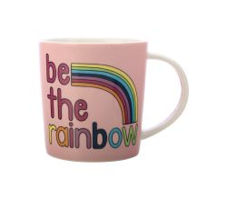 Maxwell & Williams DX1072 Becher 380 ml BE KIND Be The Rainbow, Porzellan, in Geschenkbox
