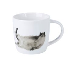 Maxwell & Williams DX1224 Becher 400 ml FELINE FRIENDS Belly Up, Porzellan, in Geschenkbox