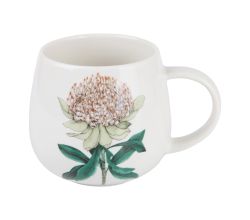 Maxwell & Williams DX1287 Becher 400 ml GOLDEN SUMMER Waratah, Porzellan, in Geschenkbox