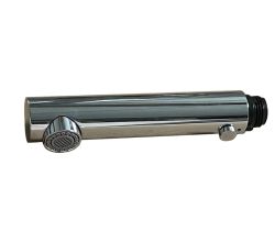 Ausziehauslauf E-1211-00 CHROM passend zu  AquaCucina 45005-00 Armatur LAGO S in CHROM Zugauslauf mit Laminar-Dualbrause