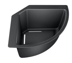 BLANCO 235866 Eck-Schale aus Kunststoff schwarz / Spülenzubehör / Abtropfschale