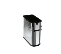 Ersatzeimer mit Edelstahl-Blechmantel für Abfallsorter VARIO-4 plus / Ersatzteil / Eimer / Schwenkeimer
