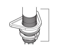 KLUDI Befestigungssatz 7368500-00 für Armatur KLUDI STEEL 44850 und 44851