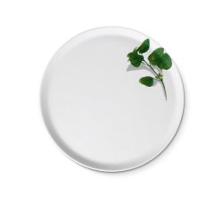 CreaTable - EUROPA KRÄUTER - Pizzateller BASILIKUM 33 cm aus Porzellan