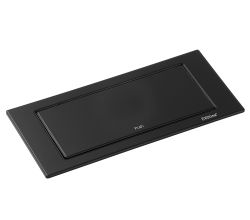EVOLine BackFlip Schwarz matt 2x Steckdose mit USB-C, versenkbar / Mehrfachsteckdose / Steckdosenverteiler